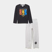 Ensemble pyjama pantalon coton Pok&eacute;mon noir gar&ccedil;on