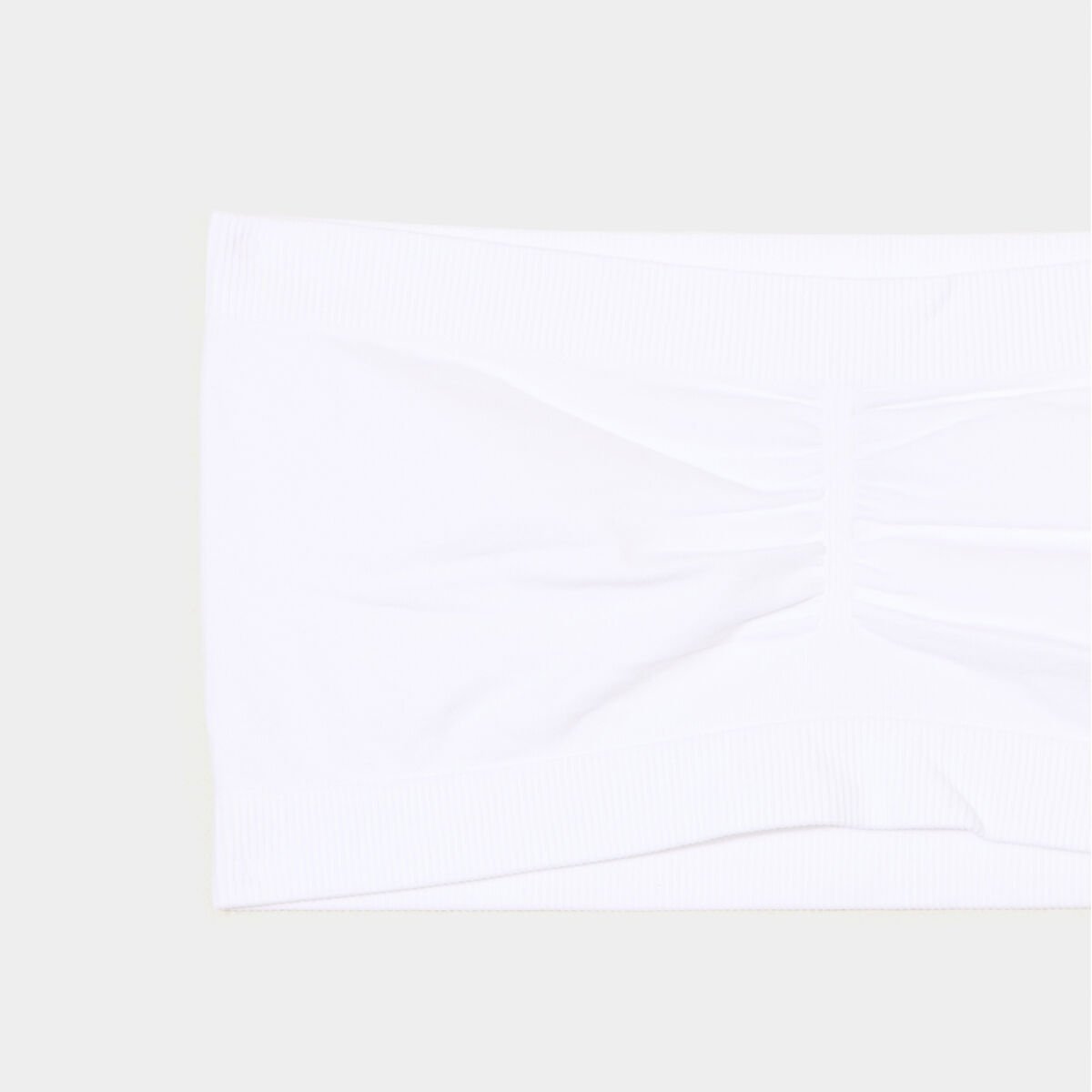 Lot 2 bandeaux coton sans armatures blanc femme