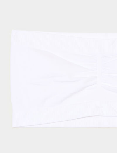 Lot 2 bandeaux coton sans armatures blanc femme