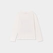 T-shirt manches longues coton Barbie ivoire fille