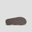 Mules plates marron homme