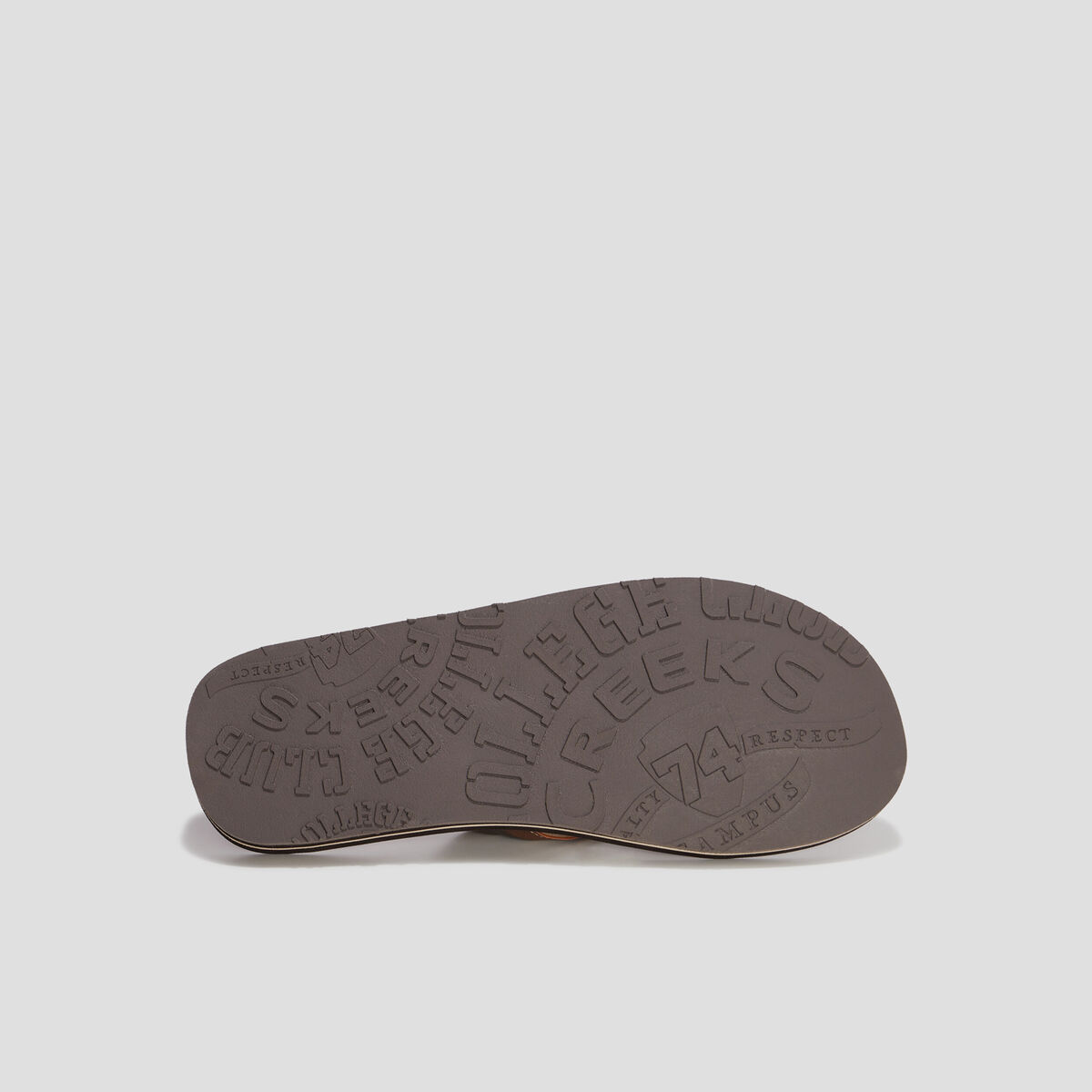 Mules plates marron homme