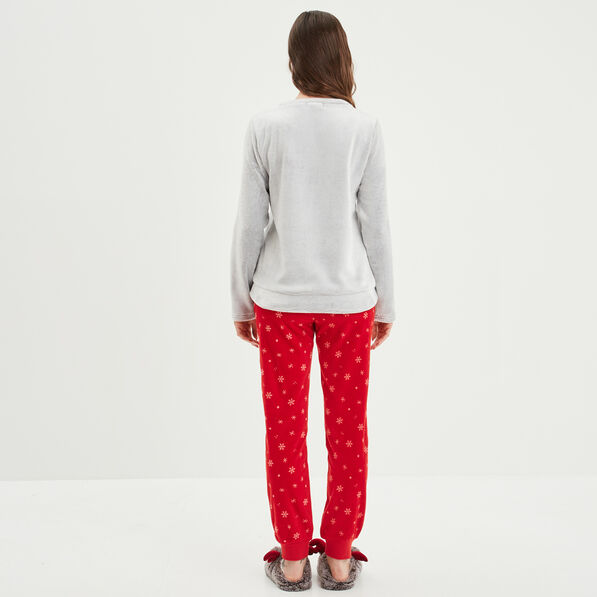 ensemble pyjama pantalon pilou gris clair femme Ensemble pyjama pantalon pilou gris clair femme
