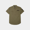 Chemise manches courtes Liberto vert kaki homme