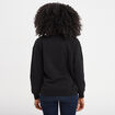 Sweat col rond manches longues noir femme