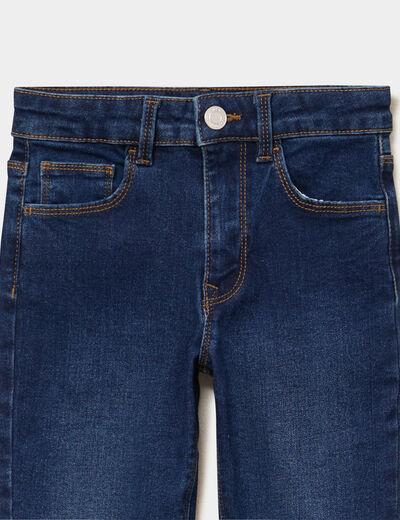 Jean skinny 5 poches bleu fonc&eacute; fille