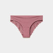 Culotte invisible &agrave; dentelle vieux rose femme