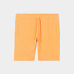 Short jogging molletonné droit orange corail homme