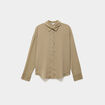 Chemise fluide manches longues vert femme