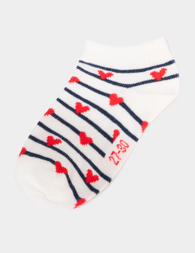 Lot 5 paires chaussettes invisibles multicolore fille