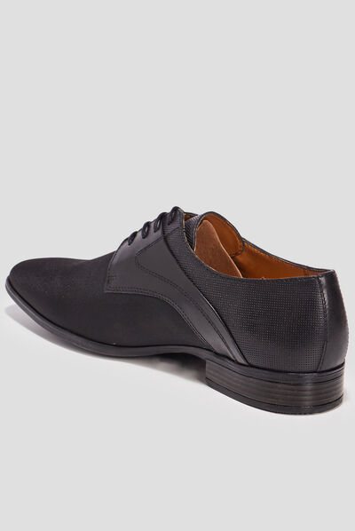 Derbies à lacets noir homme