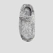 Chaussons bout rond fourrés gris homme