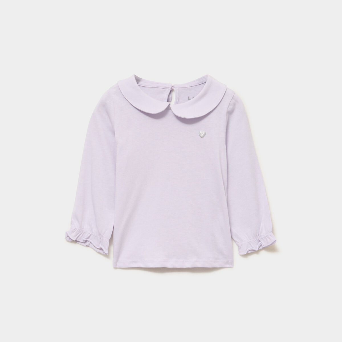 T-shirt col claudine manches longues parme b&eacute;b&eacute; fille