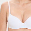 Soutien-gorge push-up microfibre blanc femme