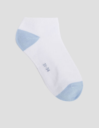 Lot 5 paires socquettes blanc fille