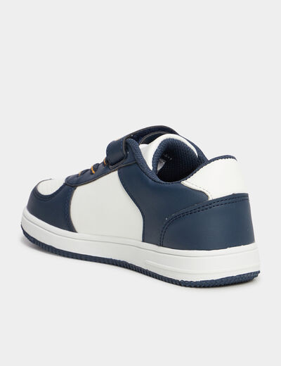 Tennis basses à scratchs Naruto bleu marine garçon