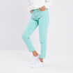 Pantalon coupe mom bleu turquoise femme