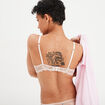 Soutien-gorge emboîtant dentelle rose clair femme