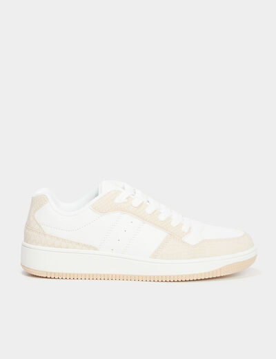 Tennis basses semelle épaisse Creeks rose femme