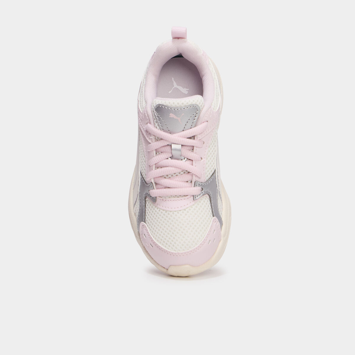 Baskets running &agrave; lacets Puma Milenio rose champagne fille