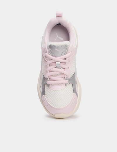 Baskets running &agrave; lacets Puma Milenio rose champagne fille