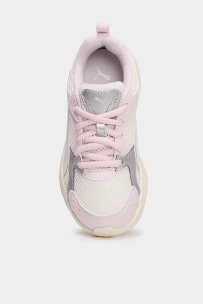 Baskets running &agrave; lacets Puma Milenio rose champagne fille