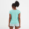 Ensemble pyjama 2 pièces short gris clair femme
