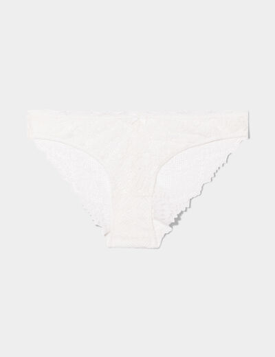 Culotte en dentelle blanc femme