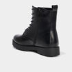 Boots à lacets talons 2 cm noir femme