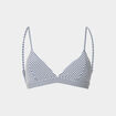 Haut de maillot de bain triangle bleu femme