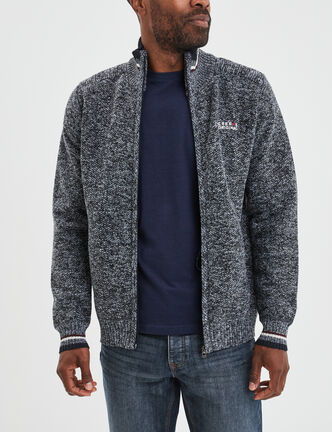 Gilet zipp&eacute; Creeks gris fonc&eacute; homme