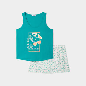 ensemble pyjama 2 pieces vert fonce femme Ensemble pyjama 2 pièces vert foncé femme