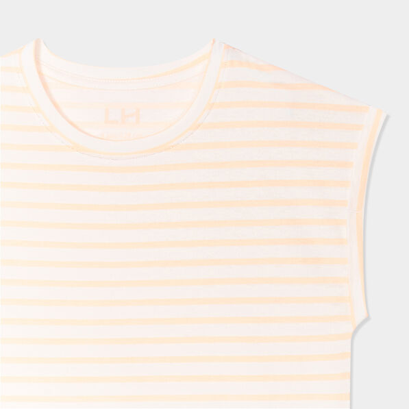 t shirt coupe droite sans manches ecru fille T-shirt coupe droite sans manches ecru fille