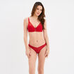 Tanga en dentelle Mosquitos rouge femme