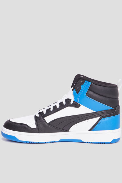 Baskets montantes à lacets Puma Rebound bleu homme