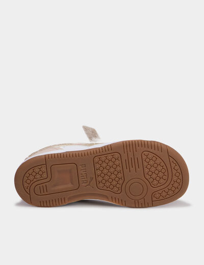Baskets &agrave; scratchs Puma Rebound Slam sable fille