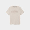 T-shirt manches courtes coton beige homme
