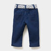 Jeans ceinture foulard bleu foncé bébé fille