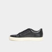 Tennis basses en cuir noir homme