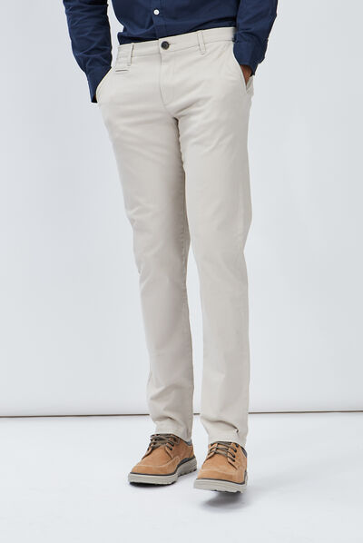 Pantalon chino sable homme