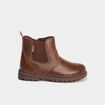Boots crant&eacute;es marron gar&ccedil;on
