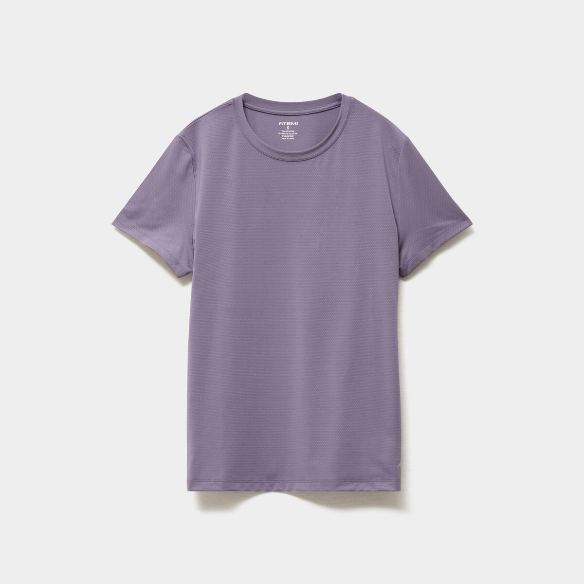 T-shirt de sport droit manches courtes violet femme
