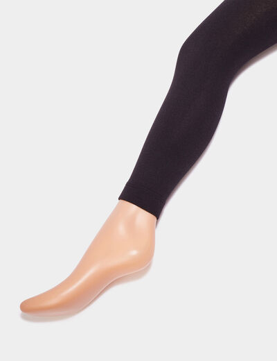 Leggings doublé polaire noir femme