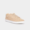 Tennis &agrave; lacets beige homme