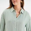 Chemise manches longues vert kaki femme