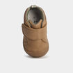 Bottillons &agrave; scratchs semelle souple camel b&eacute;b&eacute; gar&ccedil;on