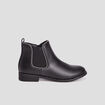 Bottines chelsea &agrave; clous noir fille