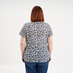 T-shirt manches courtes ecru femme grande taille