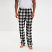 Pantalon de pyjama coton coupe droite noir homme