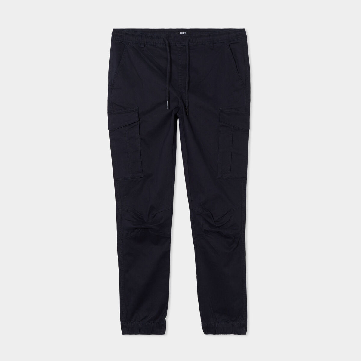 Pantalon cargo slim bleu fonc&eacute; homme